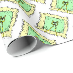 Wedding Party Ring Bearer Pillow Wrapping Paper