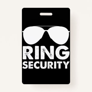 Wedding Party Ring Security Wedding Ring Badge