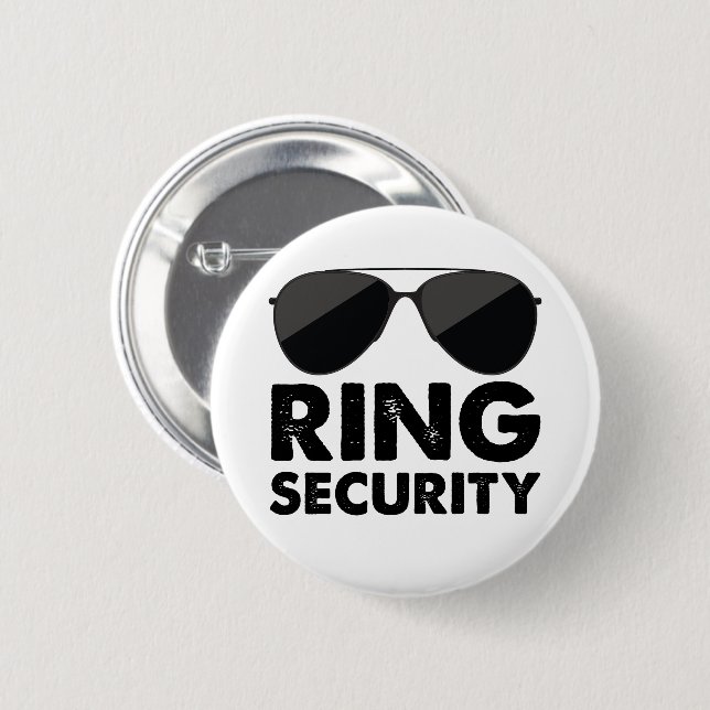Wedding Party Ring Security Wedding Ring Button (Front & Back)