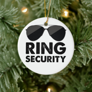 Wedding Party Ring Security Wedding Ring Ceramic Ornament