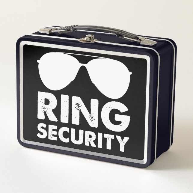 Wedding Party Ring Security Wedding Ring Metal Lunch Box (Front)