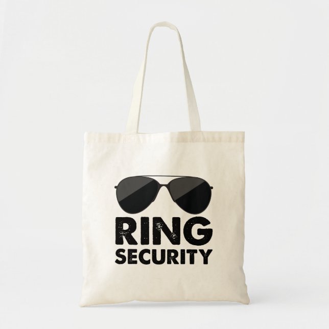 Wedding Party Ring Security Wedding Ring Tote Bag (Front)