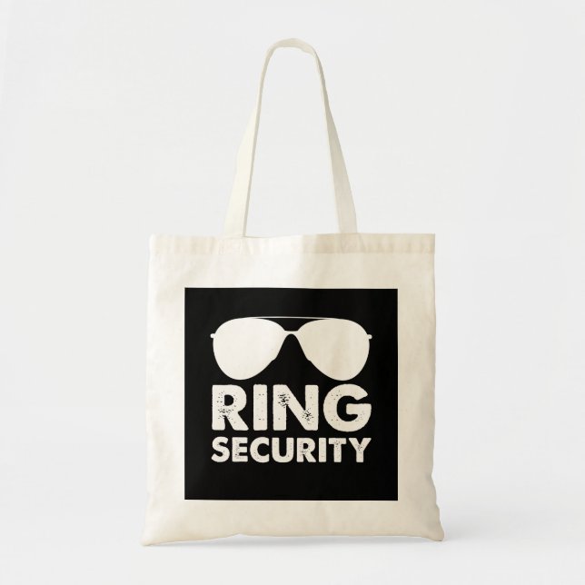 Wedding Party Ring Security Wedding Ring Tote Bag (Front)