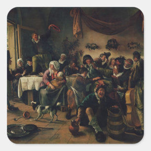 Wedding Party Square Sticker