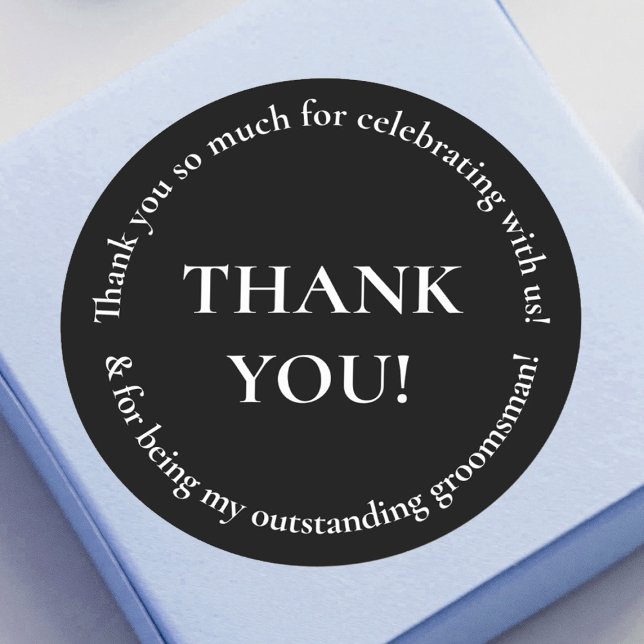 Wedding Party Thank You Wedding Favor Sticker (Creator Uploaded)