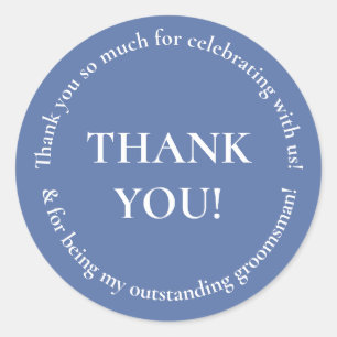 Wedding Party Thank You Wedding Favor Sticker