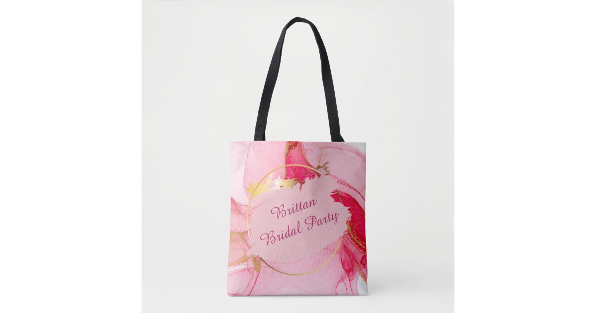 Wedding Party Tote Bag Personalized | Zazzle
