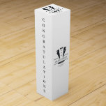 Wedding Party Tuxedo Gifts Groomsman   Wine Box<br><div class="desc">Customize the details in this design
'GROOMSMAN' 
Add the date of the celebration</div>