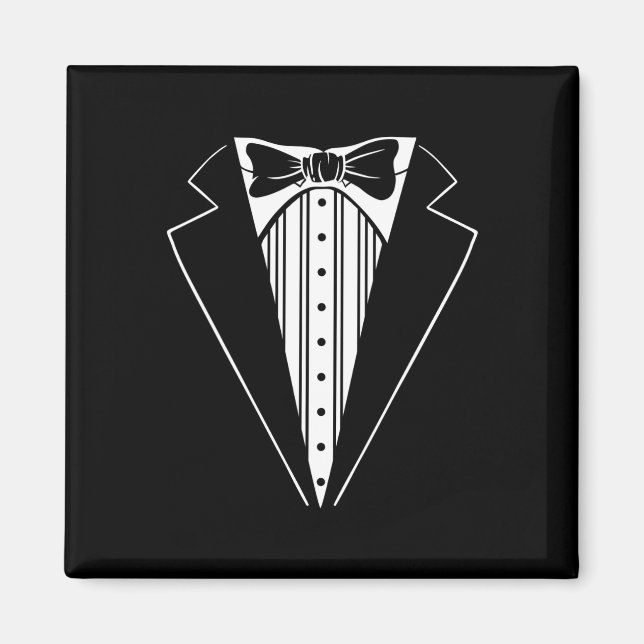 Wedding Party Tuxedo Matching Bachelor Party Funny Magnet (Front)