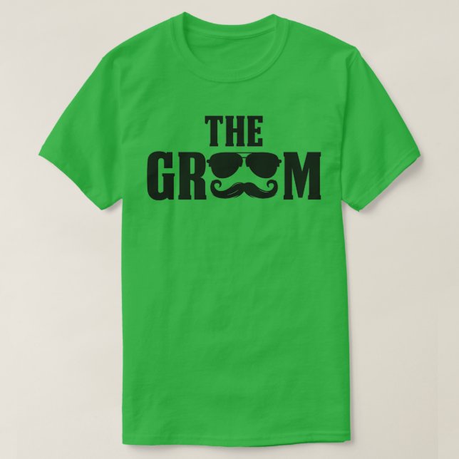 Wedding Party Wedding Groom Sunglasses 2 T-Shirt (Design Front)