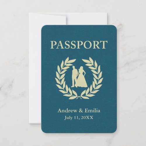 wedding passport invitation