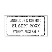 Wedding Passport Stamp Custom Destination Travel