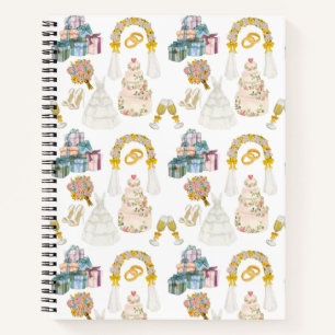 wedding pattern - notebook