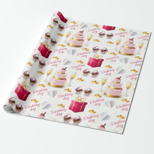 Wedding Pattern Wrapping Paper