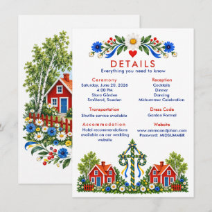Wedding Peacock Botanical Couture Enclosure Art Card