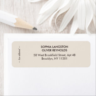 Wedding Peacock Botanical Pink Couture Label