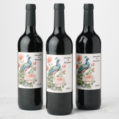 Wedding Peacock Botanical Vintage | Elegant Table 