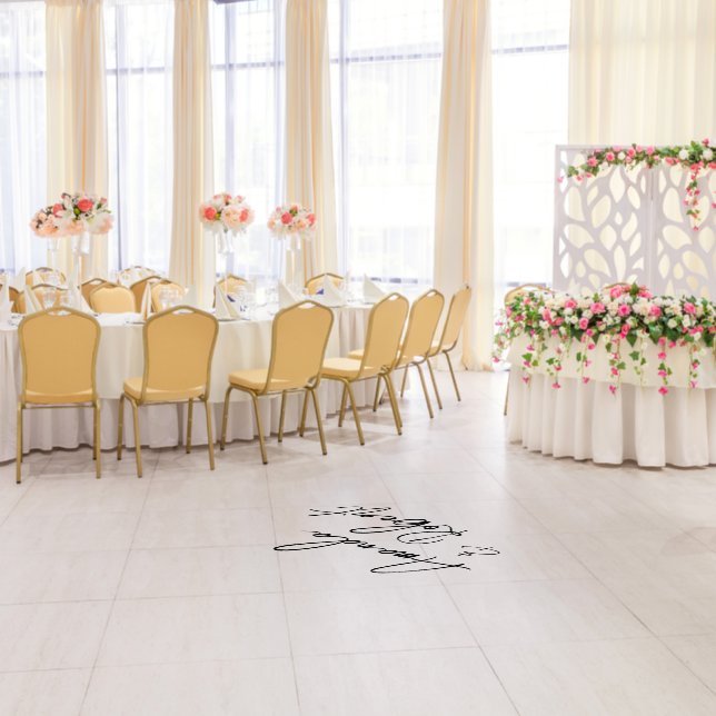 Wedding Personalised Name Floor Decal  (Dinner)