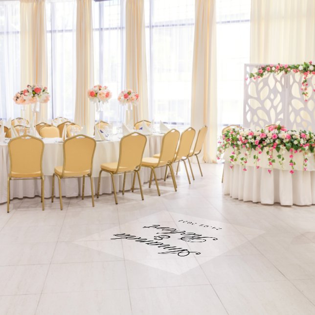 Wedding Personalised Name Floor Decal  (Dinner)