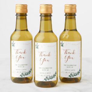 Wedding Personalize Bottle Mini Wine Label