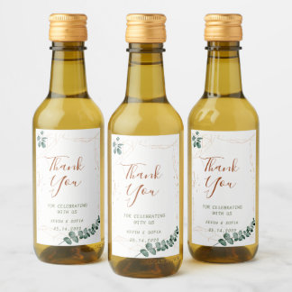 Wedding Personalize Bottle Mini Wine Label