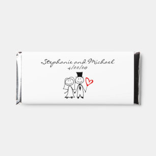 Wedding Personalized Bride Groom Favor  Hershey Bar Favors