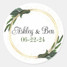 Wedding personalized envelope or favor stickers
