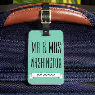 Wedding Personalized Mr. & Mrs. Luggage Tag Gift