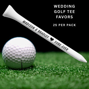 Wedding Personalized Name Fore-Ever Custom Golf Tees