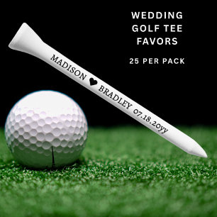 Wedding Personalized Names Date Custom Golf Tees