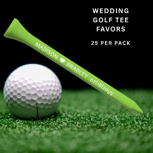 Wedding Personalized Names Date Custom Golf Tees