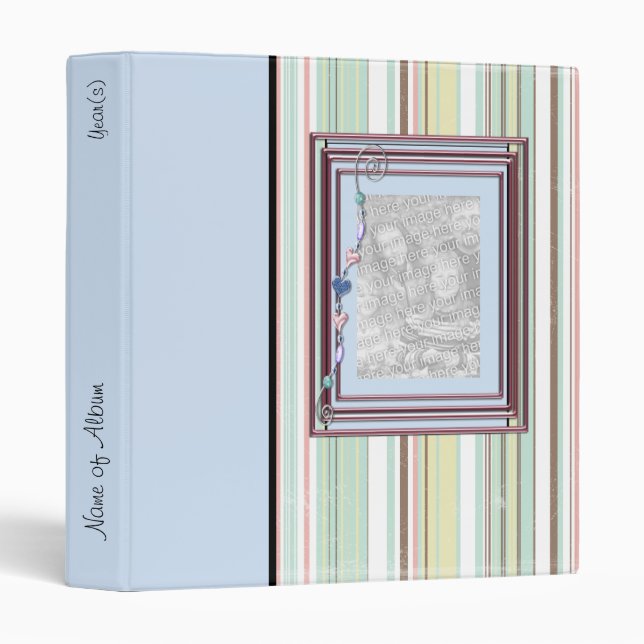 Wedding  Personalized Photo Album Binder (Front/Spine)