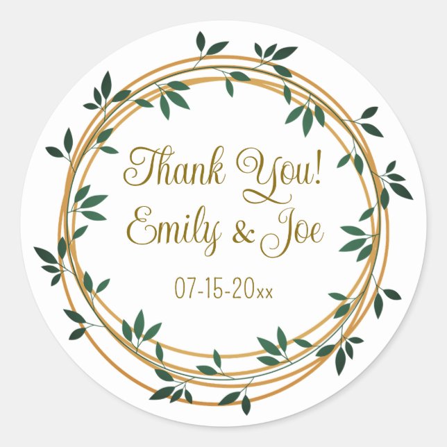 Wedding personalized stickers (Front)