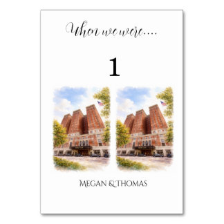 Wedding Personalized Table Number