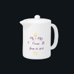 Wedding Personalized Teapot<br><div class="desc">Wedding Personalized Teapot</div>