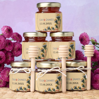 Wedding Pharaonic Ornamental Heritage On Papyrus Honey Jar Favors