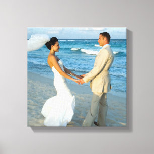 Wedding Photo 12"x12" Canvas Print