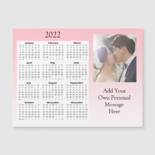 Wedding Photo 2022 Mini Calendar   Magnetic Invita Magnetic Invitation