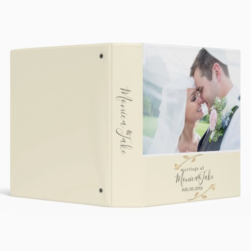 Wedding Photo Album 3 Ring Binder | Zazzle