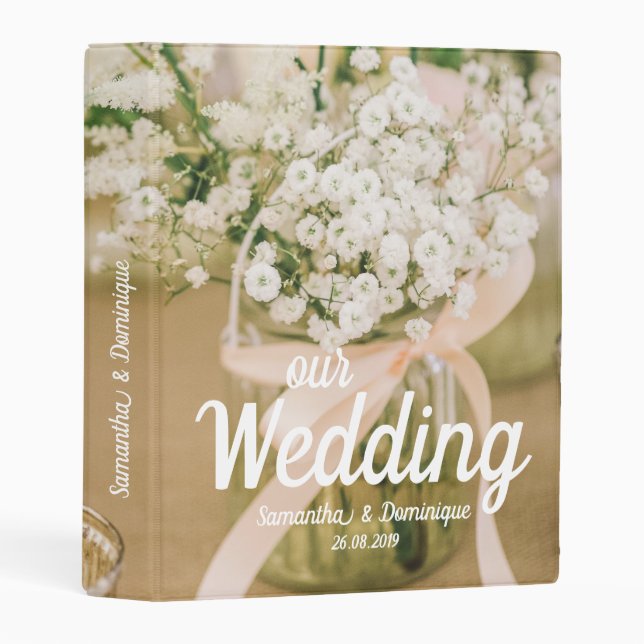 Wedding Photo Album Binder (Front/Spine)