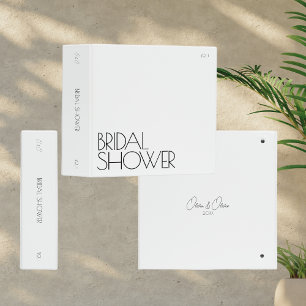 Wedding Photo Album Binder Bridal Shower White