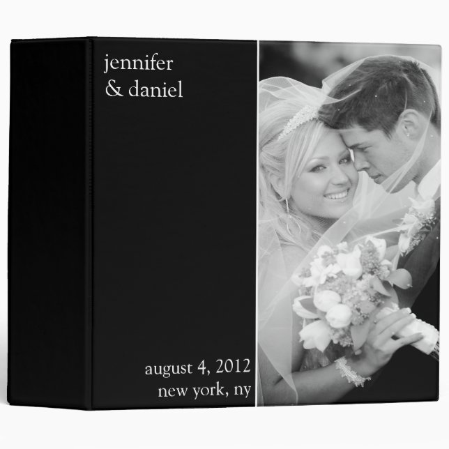 Wedding Photo Album Binder Template (Front/Spine)