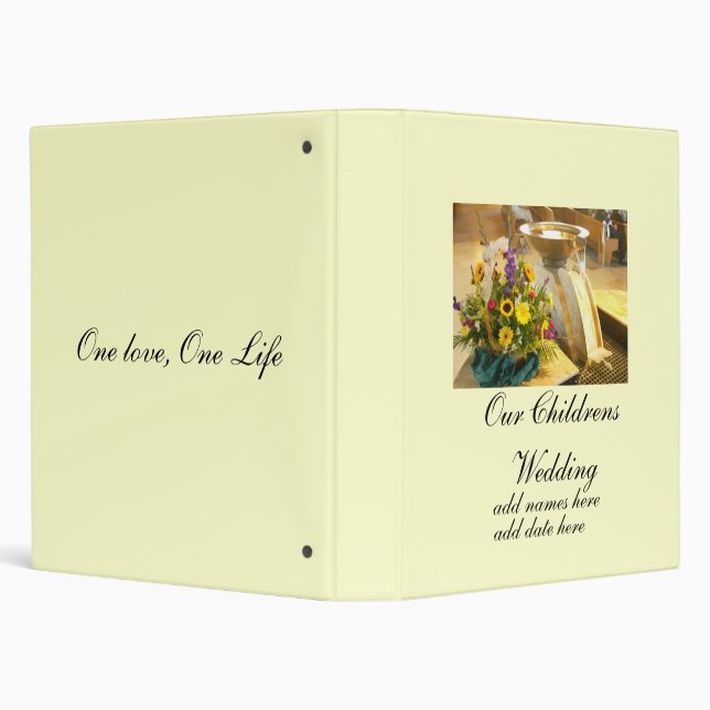 Wedding, Photo Album, Parents Album 3 Ring Binder (Background)