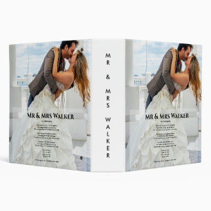 Wedding photo and song lyrics 3 ring binder
