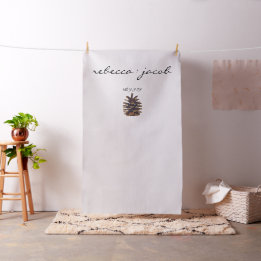 Wedding Photo Backdrop Painted Pine Cone