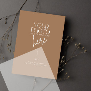 Wedding Photo Background Card for Vellum