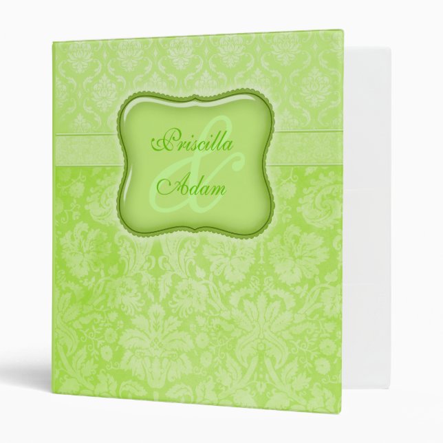 Wedding Photo Binder Green Frame (Front/Inside)