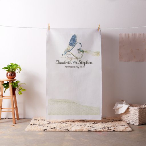 Wedding Photo Booth Backdrop Dragonfly Mating Love