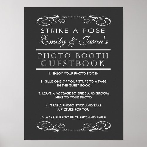 Wedding Photo Booth Guest Book sign