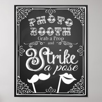 Wedding Photo Booth Sign Chalkboard by TheArtyApples at Zazzle